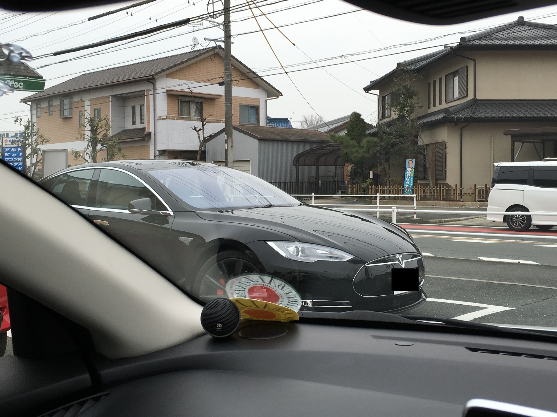 テスラ ドライブ中に遭遇 まるまる プロジェクト